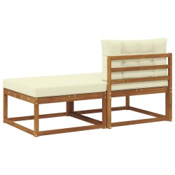 Unité de canapé sectionnel 2 Pièce Naturel Bois d'Acacia Massif 534839534839