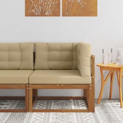 Canapé d'angle extérieur Bois d'Acacia Massif Naturel 534841534841