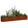 Jardinière rouillé 280x40x40 cm acier inoxydable 534850534850