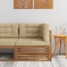 Canapé d'angle extérieur Bois d'Acacia Massif Naturel 534851534851