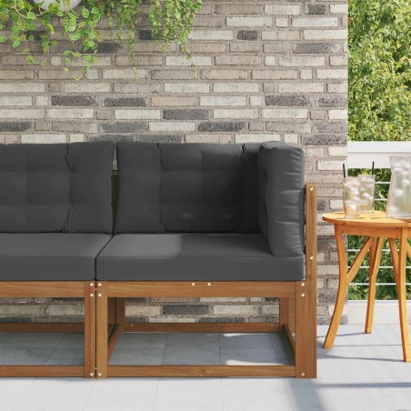 Canapé d'angle extérieur Bois d'Acacia Massif Naturel 534857534857