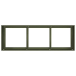 Jardinière vert olive 120x40x40 cm acier laminé à froid 534867534867