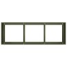 Jardinière vert olive 120x40x40 cm acier laminé à froid 534867534867