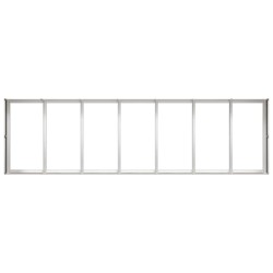 Jardinière 280x80x40 cm acier inoxydable 534871534871