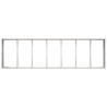 Jardinière 280x80x40 cm acier inoxydable 534871534871