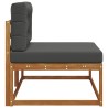 Canapé d'extérieur extrémité Naturel 115 x 83 x 73 cm 534873534873
