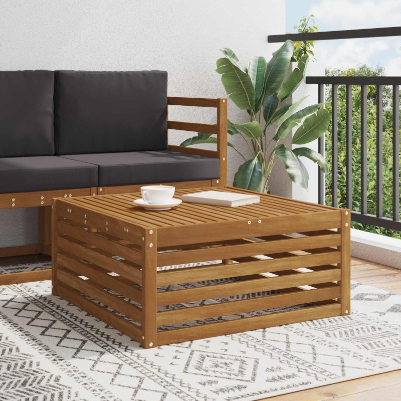Table de jardin Bois d'Acacia Massif Naturel 79 x 79 x 37 cm 534876534876