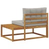 Canapé d'extérieur extrémité Naturel 115 x 83 x 73 cm 534878534878