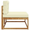 Canapé d'extérieur extrémité Naturel 115 x 83 x 73 cm 534880534880