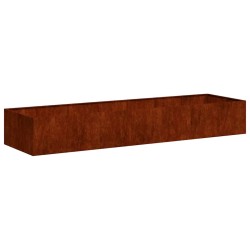 Jardinière rouillé 280x80x40 cm acier inoxydable 534886534886