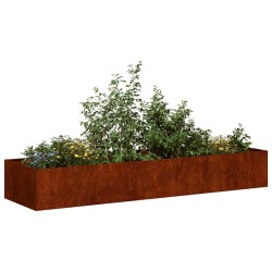 Jardinière rouillé 280x80x40 cm acier inoxydable 534886534886