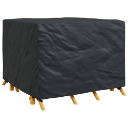Housse pour meubles Noir 125 x 125 x 74 cm tissu Oxford 420D 534895534895