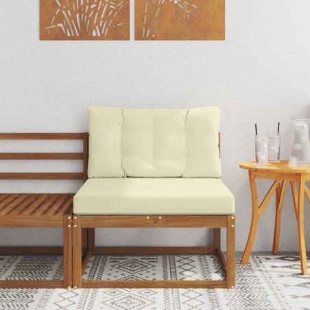 Sofa de milieu extérieur Bois d'Acacia Massif Naturel 534897534897