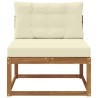 Sofa de milieu extérieur Bois d'Acacia Massif Naturel 534897534897