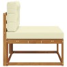 Sofa de milieu extérieur Bois d'Acacia Massif Naturel 534897534897