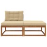 Unité de canapé sectionnel 2 Pièce Naturel Bois d'Acacia Massif 534906534906