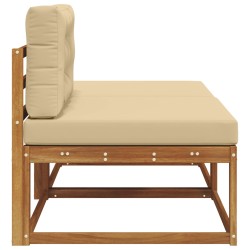 Unité de canapé sectionnel 2 Pièce Naturel Bois d'Acacia Massif 534906534906