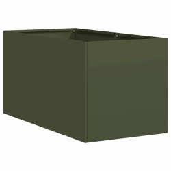 Jardinière vert olive 40x80x40 cm acier laminé à froid 534909534909