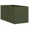Jardinière vert olive 40x80x40 cm acier laminé à froid 534909534909