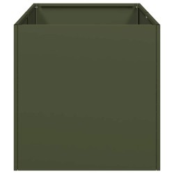 Jardinière vert olive 40x80x40 cm acier laminé à froid 534909534909