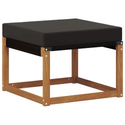 Pouf d'Extérieur Bois d'acacia massif et tissu Textilène 534911534911
