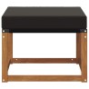 Pouf d'Extérieur Bois d'acacia massif et tissu Textilène 534911534911