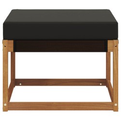 Pouf d'Extérieur Bois d'acacia massif et tissu Textilène 534911534911