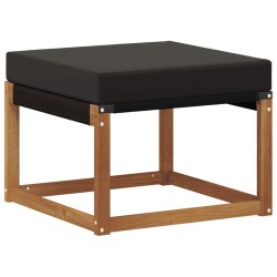 Pouf d'Extérieur Bois d'acacia massif et tissu Textilène 534911534911