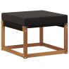 Pouf d'Extérieur Bois d'acacia massif et tissu Textilène 534911534911