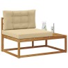 Canapé d'extérieur extrémité Naturel 115 x 83 x 73 cm 534912534912