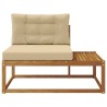 Canapé d'extérieur extrémité Naturel 115 x 83 x 73 cm 534912534912