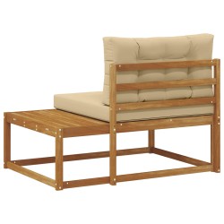 Canapé d'extérieur extrémité Naturel 115 x 83 x 73 cm 534912534912