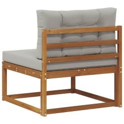 Sofa de milieu extérieur Bois d'Acacia Massif Naturel 534940534940