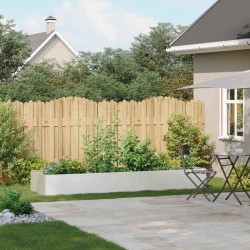 Jardinière blanc 280x80x40 cm acier 534945534945
