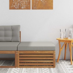 Pouf d'Extérieur Bois d'Acacia Massif Naturel 534949534949