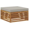Pouf d'Extérieur Bois d'Acacia Massif Naturel 534949534949