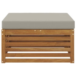Pouf d'Extérieur Bois d'Acacia Massif Naturel 534949534949