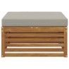 Pouf d'Extérieur Bois d'Acacia Massif Naturel 534949534949