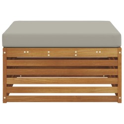 Pouf d'Extérieur Bois d'Acacia Massif Naturel 534949534949
