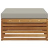 Pouf d'Extérieur Bois d'Acacia Massif Naturel 534949534949