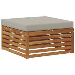 Pouf d'Extérieur Bois d'Acacia Massif Naturel 534949534949