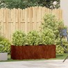 Jardinière rouillé 120x40x40 cm acier inoxydable 534956534956