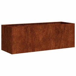 Jardinière rouillé 120x40x40 cm acier inoxydable 534956534956