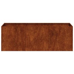 Jardinière rouillé 120x40x40 cm acier inoxydable 534956534956