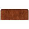 Jardinière rouillé 120x40x40 cm acier inoxydable 534956534956