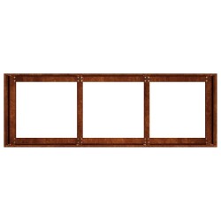 Jardinière rouillé 120x40x40 cm acier inoxydable 534956534956