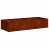 Jardinière rouillé 200x80x40 cm acier inoxydable 534958534958