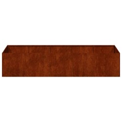 Jardinière rouillé 200x80x40 cm acier inoxydable 534958534958