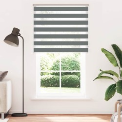 Store zèbre gris foncé largeur du tissu 130,9 cm polyester 534965534965