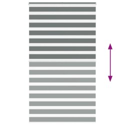 Store zèbre gris foncé largeur du tissu 130,9 cm polyester 534965534965